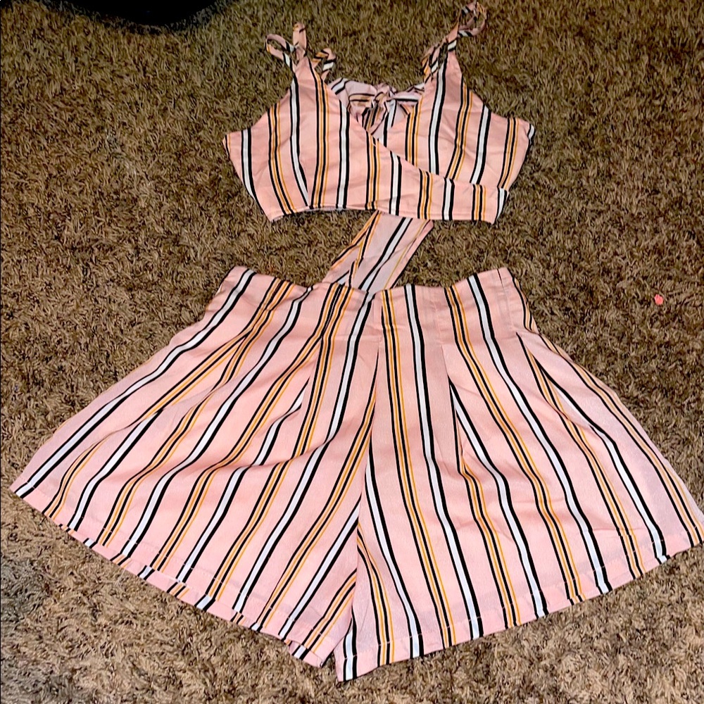 2 piece short/skirt set